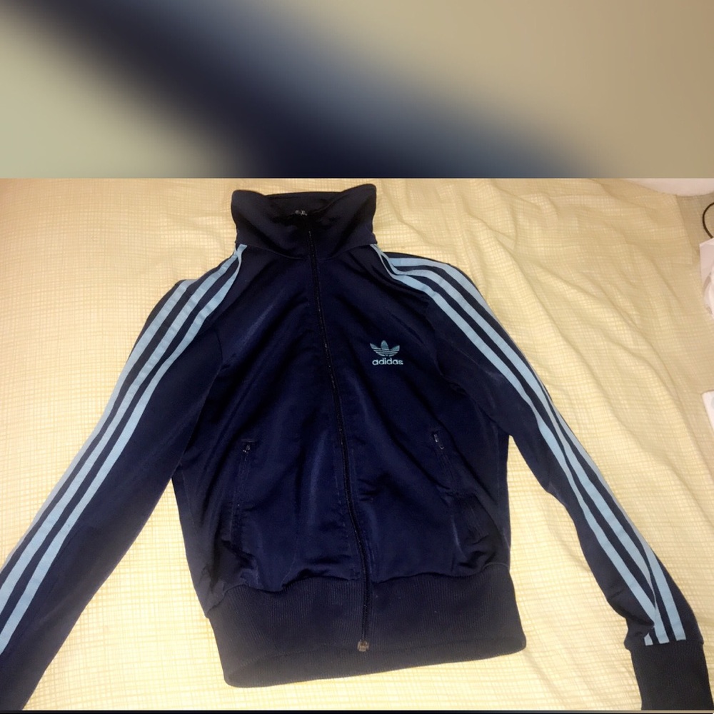 Navy blue adidas jacket